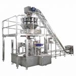 Bolsa doy giratoria automática con máquina de sellado de embalaje con cremallera