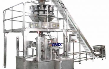 Bolsa doy giratoria automática con máquina de embalaje con cremallera