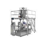Automatic rotary packaging machine for pre-made bag (doy bag, stand up pouch)