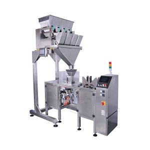 Llenador automático de peso de línea completa +预先制作的realizado迷你doypack embolsadora máquina de envasado para alimentos para mascotas para perros