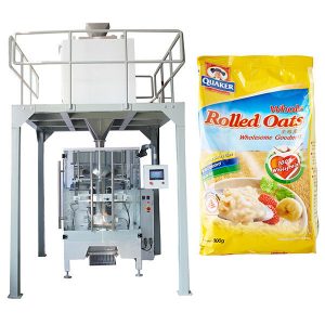Máquina de empaque de harina de avena automática de peso直系