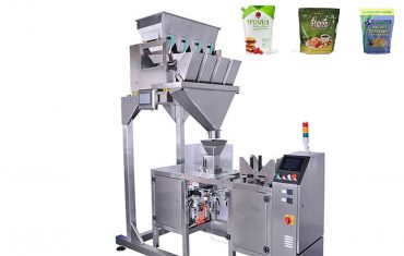 Máquina empacadora de ensacado mini doypack con gránulos de pesadora de escala lineal