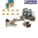 Autoamtic soft bag forming packing conveying carton filling packaging line