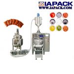 Automatic vertical form fill seal machine with liquid pistion filler