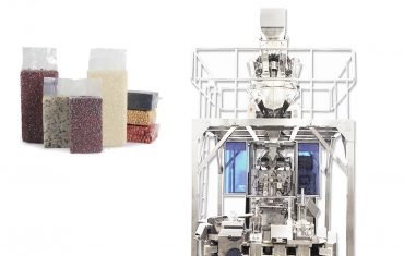 Automatic brick type vacuum bag forming filling packaging machine for grain