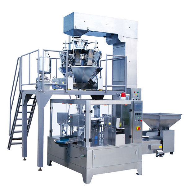 Malote giratório automático do alimento do feijão de café com a máquina de empacotamento do zíper